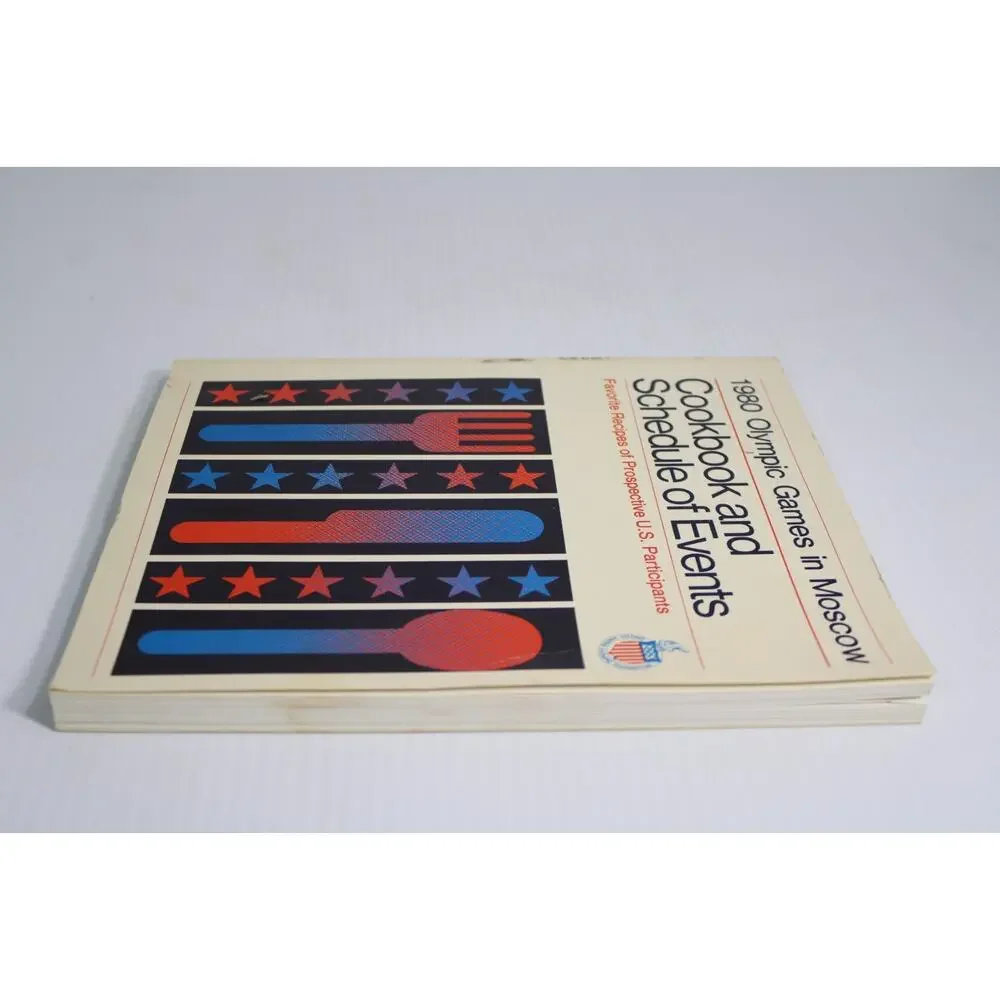 Vintage 1980 Moscow Olympics US Team Boycott Cookbook Schedule of Events 1979